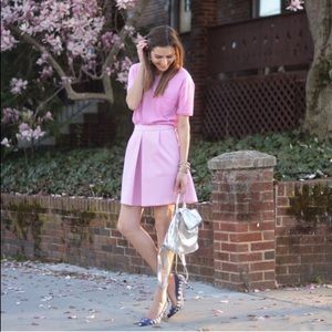 J. Crew | Pleat Front Mini Skirt | Pink | Size: 4